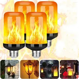 1pc/2pcs/4pcs Super Bright LED Flame Light Bulb Multiple Mode Indoors Outdoors Decorative Lamp Atmosphere Decor Lamps