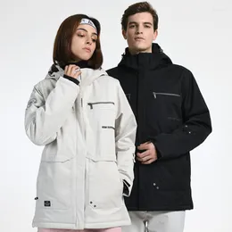 Skidjackor 2022 Vinterkl￤der Ski Toppar Kvinnor M￤n utomhus Mountain Snowboard Jacket Suit varmt Windproof Waterproof