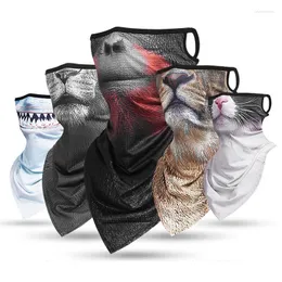 Bandanas Animal Hiking Balaclava Cycling Bandana Triangle Scarf Multifunctional Camping Hunting Fishing Running Face Neck Warmer Cover