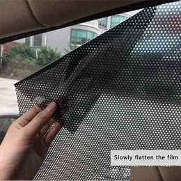 Car Stickers 1Pair Car Window Film Parasole Sun Protection Sunshade Side Tinted Glass Tende Sole Finestrino Tinting Drop Delivery 20 Dh50B