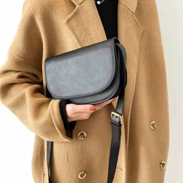 Sacos de noite sela pequena pu couro crossbody para mulheres inverno ombro peito moda senhoras bolsas e bolsas 221105