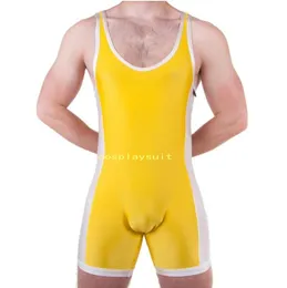 Power Lift Wrestling Singlets Catsuit Costumes New Design Mens Gym Bodybuilding Wrestling Suit