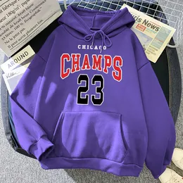 Men's Hoodies Sweatshirts Chicago Champs 23 Hoodies Mens Warm Comfortable Fashion Sweatshirt Crewneck Hip Hop Street Clothes Vintage Loose Hoody Mens T221008