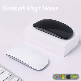 الفئران Bluetooth 5.0 Magic Wireless Mouse Mouse Reconsable Touch Touch Roller 1600DPI فئران رقيقة من الحاسوب لجهاز الكمبيوتر المحمول MAC PC T221012
