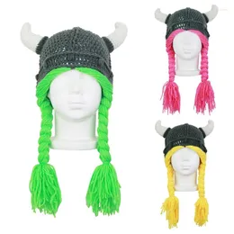 Cappelli Bambini Cappello a forma di corno di bue Stile carino Fibre acriliche per esterni Antivento per mantenere il riscaldamento Proteggi l'orecchio Dropship