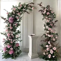 2pcs/set結婚式の装飾人工花植物レッタンスタンドウェルカムバルーンアーチウェディングプロップ