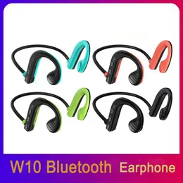 W10 écouteurs de téléphone portable à Conduction osseuse casque Bluetooth 5.2 sport musique montage oreille sans fil pour Android pour IOS