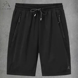 Männer Shorts Große Mesh Elastische Sommer Reithose 8XL 6XL Große Größe Kleidung Nylon Schwarz Grau Spandex Schweiß Gym joggen G221012