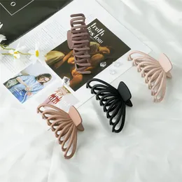 Hair Clip Barrette Fashion Acrylic Solid Color Matte Crab Hair Claws Hairpins Women Extra Large Ponytail Girls Accessories