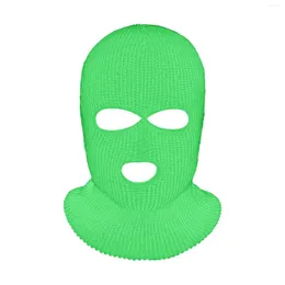 Bandanas Full Face Cover Winter Skimask Coverings For Men Knitted Neck Keep Warm Prevent Frostbite 3 Hole