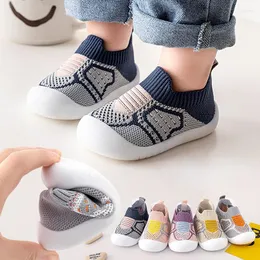 First Walkers Sommer-Babyschuhe aus atmungsaktivem Mesh, geborene Kleinkind-Mädchen-Socken, weicher Boden, rutschfest, für Jungen von 0–5 Jahren