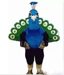 Performance Blue Peacock Costumes Halloween Рождественский мультипликационный персонаж Костюма Advertising