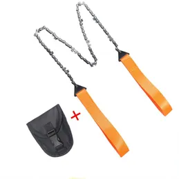 Survival Chain Saw Hand Zipper Saw 11 Sawtooth Emergency Camping Hiking Tool Portable Outdoor Tools Garden LoggingSend bag