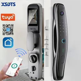 Tuya Smart Lock Telecamera di sorveglianza WiFi Wireless Fingerprinty App Sblocca la funzione Moniton con campanello per porta 220704