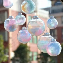 Party Decoration 20pcs/pack Mixed Packing Transparent Glass Globe Diameter 15cm 12cm 10cm 8cm 6cmChristmas Hanging Ball Wedding