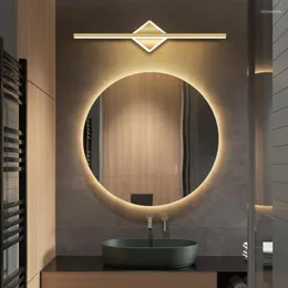 Vägglampa modern led spegel ljus nordisk enkel monterad rum dekoration tillbehör lyx espelho para banheiro