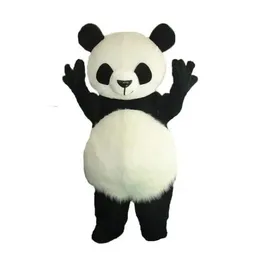 2022 Costume da mascotte panda professionale Festa di compleanno di Halloween Parata pubblicitaria Tuta da esterno per uso adulto