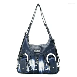 Kv￤llsp￥sar Angelkiss Women Bag 2022 mode axel mjuk pu messenger kvinnlig handv￤ska stor kapacitet pack damer