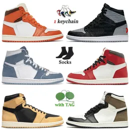 New High OG Starfish 1s Basketball Shoes Fashion Jumpman 1 Women Mens Cactus Jack Fragment Chicago Lost Found Heirloom University Blue