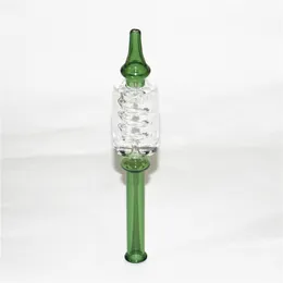 Glass nectar Smoke Accessories with liquid glycerin inside For Smoking Water Pipe Bong silicone mouthpiece bong