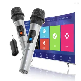 Microphones UHF Wireless Microphone Studio Professional Handheld f￶r PC Smart TV Homeater Party Karaoke Car H￶gtalare Inspelning