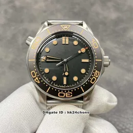 Zegarki zegarki VSF V2 Diver 300m James Bond 007 Brak czasu na śmierć Cal.8806 Automatyczne męże zegarek 210.90.42.20.01.001 Watch Strap Black Cele Steel Pass