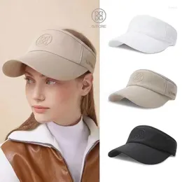 Golf Training Aids Hat Ladies Coreano Bianco e nero Khaki Sun Vuoto Top No