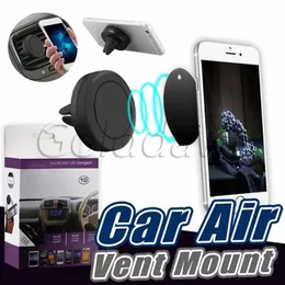 Bilmontering Holder Air Vent Magnetic for Phones GPS Air Vent Dashboard med detaljhandelsl￥dan