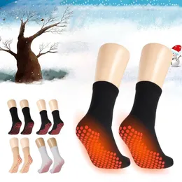 Sports Socks Self-Heating Health Care Woman Men Magnetic For Tour Therapy Comfortable Winter Warm Massage Pression