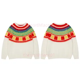 Womens Vintage Round Neck Sweaters Fashion Woman Striped Knitted Sweater Ladies Long Sleeve Loose Pullover Knitwear Size Xs-L