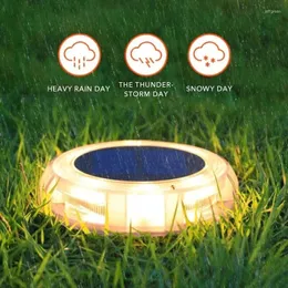 Waterproof Solar Powered Lights Outdoor Landscape Lighting Garden Decoration Lawn Ground Plug Light Buried Lamp