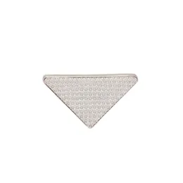 Designer￶rh￤ngen Studs Womens Hoop Metal Geometric White Zircon Stone Earrings Designers For Women Luxury Inverted Triangle Fashionable Stud Gifts Orecchini