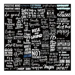 61 stks positieve quote inspirational gezegden stickers pack niet-willekeurige auto fiets bagage sticker laptop skateboard motor water fles decal gt063