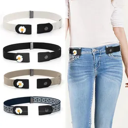 B￤lten Easy Belt utan sp￤nneblomma f￶r kvinnor Jeans Stretch Riem Fashion Extensible Girls Invisible Easybelt 2022 MUJERBELTS