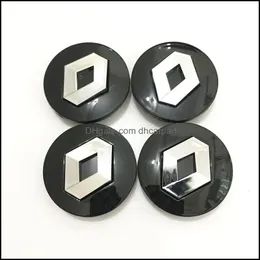 Tampas das rodas 57mm Sier ABS Centro de roda Centro Caps de carro Birs ER Emblem Fit para Renat Clio Megane Scenic Laguna Twingo Drop Delive Dhpoy