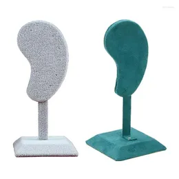 Sacchetti per gioielli Borse Sacchetti per gioielli 2 pezzi Espositore per orecchini di moda Mti-Color Supporto in microfibra Clip per orecchio Stud Grigio Verde Goccia Dhhcl