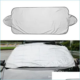 سيارة Sunshade NL منع الجليد الجليدي شمس الظل غبار الصقيع زينغ للسيارة الزجاج الأمامي ER الحامي إسقاط تسليم 2022 MOPLILES الدراجات النارية interi dhars