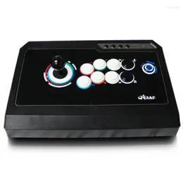 Spelkontroller Triple Function Joystick Arcade Fighting Without Delay USB Computer Fluorescence Wrestle Rocker PC Games Handle