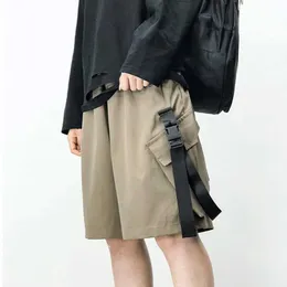 Männer Shorts Mode Lässig Männer Bänder Taschen Cargo Hosen für Männliche Soild Täglichen Home Gym Sport Fitness Outdoor Kleidung G221012