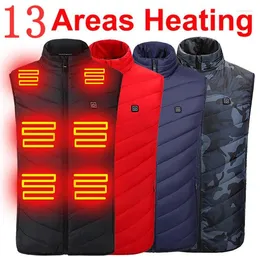 Men's Vests Heated Vest Men Woman Heating For Jacket Warmte Puffer Winter Electric Usb Heater Tactical Bodywarmer Man