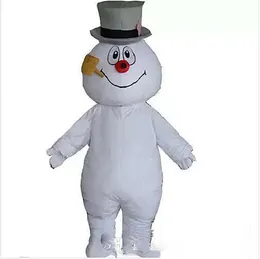 2023 New Performance Frosty Snowman Mascot Costumes 할로윈 크리스마스 만화 캐릭터 의상 복수 슈트 광고