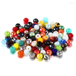 Outros veja Pic 70-300pcs 3/4/6/8mm BK Glass de vidro de vidro de cristal rondelle colorf pequeno espa￧ador para joalheria de pulseira DIY Dhdlo