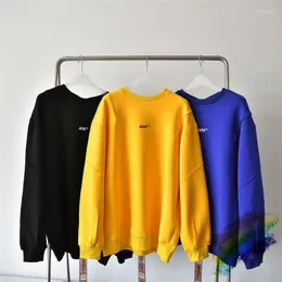 Мужские толстовки с капюшоном Ade Print Adererror Crewneck Мужчины Женщины Высокое качество Ader Error Lrregular строчки Хлопок Zstitch