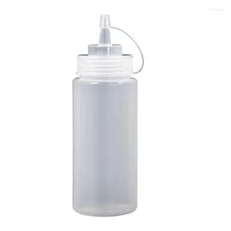 Butelki do przechowywania biały plastikowy sos kompresyjny butelek - 16 uncji