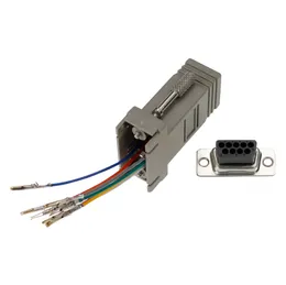 DB9 Kobieta do RJ45 Złącza adaptera Extender Extender