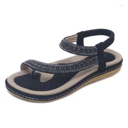 Sandali Miaoguan Summer Women Flat Shoes Donna Bohemia Flip Flop Crystal 2022 Casual Beach 42 Female Gladiator