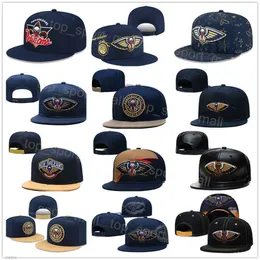 CJ McCollum Basketball Hats Sports Snapback Ajustado Time de malha de malha Brandon Ingram Jonas Valanciunas Black Orange Purple Hip Hop Men