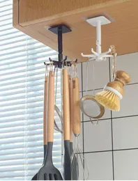 Ganci Organizzatore e cucchiaio portaoggetti Accessori per appendere per cucina Gancio multiuso Scaffale girevole a 360 gradi Inventario RRB16360
