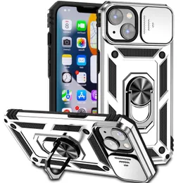 ミリタリーアーマー携帯電話ケースバックカバー磁気吸引キックスタンドブラケット落下防止シリーズ携帯電話保護ケース iPhone 14 13 12 11 pro max 7 8 plus x xs xr