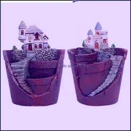 Arts And Crafts Succent Plants Planter Flowerpot Rin Drop Delivery 2022 Home Garden Arts Crafts Otzx9